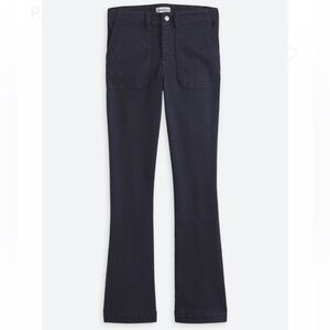 Studio Blue Stacy Utility High Rise Bootcut Pant Dark Blue Flared Pants